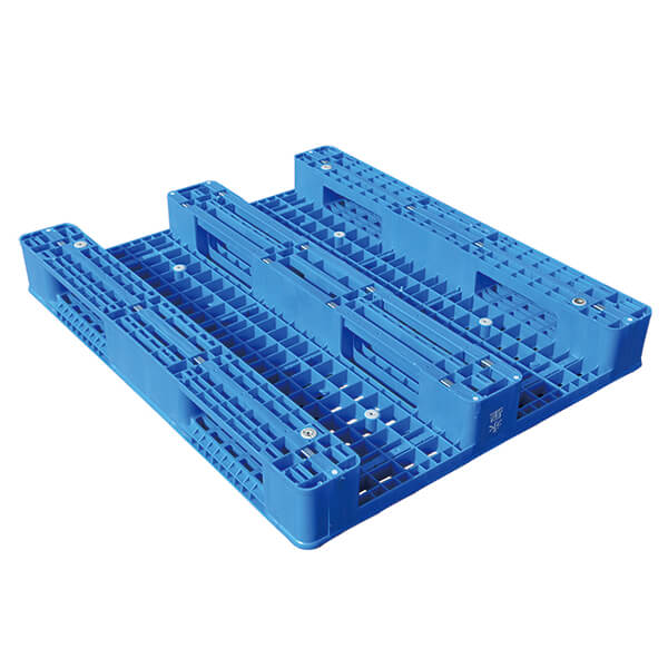 Warehouse Medium Duty Injection Static Load 4 Ton Turnover Plastic Pallet with 3 Runners