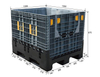 1200*1000*975 Mm Large Heavy Duty Stackable Plastic Foldable Pallet Container for Auto Industry