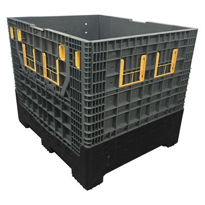 Heavy Duty Large Collapsible Bulk Containers with Drop Doors for Auto Industry 