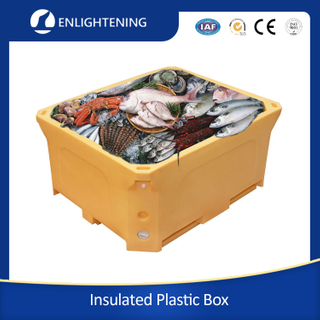 Heavy Duty Food Grade Seafood Cold Room Use Insulated Plastic Box 