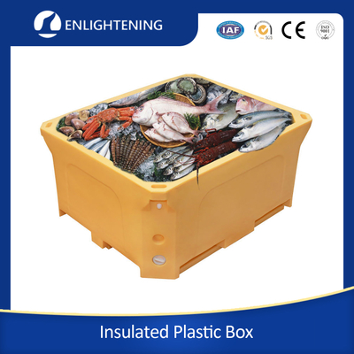 Heavy Duty Food Grade Seafood Cold Room Use Insulated Plastic Box 