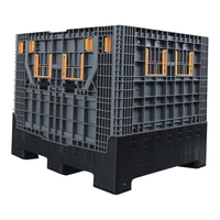 Heavy Duty Collapsible Container Large Stackable Folding Plastic Pallet Box